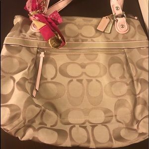 Pink coach bag